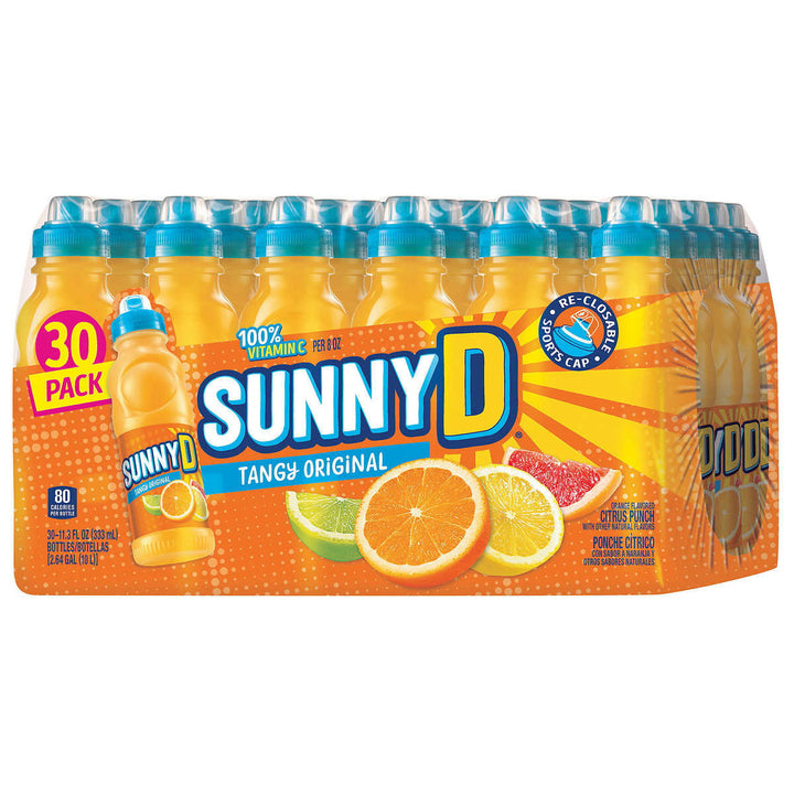 Sunny D Tangy Original 11.3 Fluid Ounce (Pack of 30) Image 1