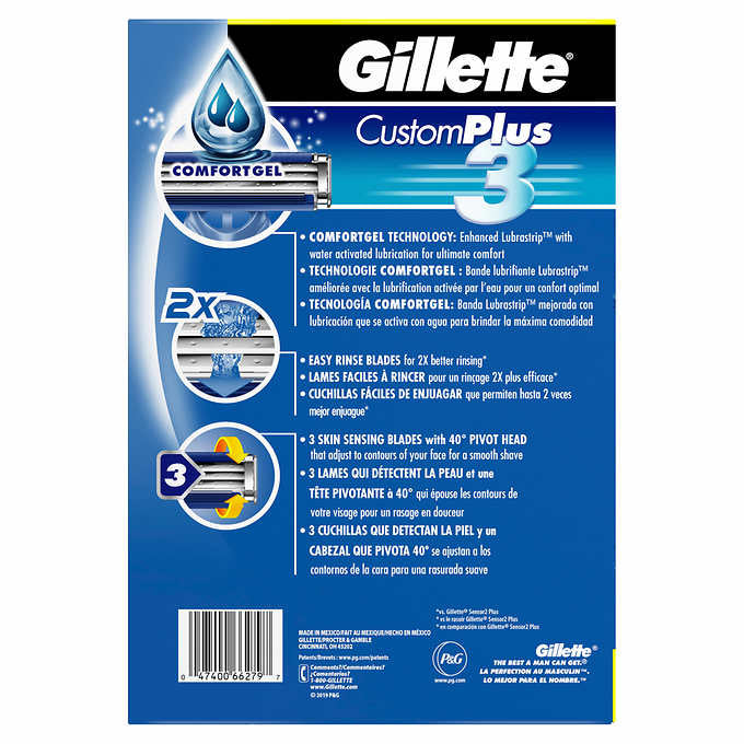 Gillette Custom Plus3 Disposable Razors36-count Image 2