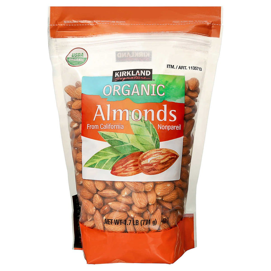 Kirkland Signature Organic Almonds 1.7 Pounds Image 1