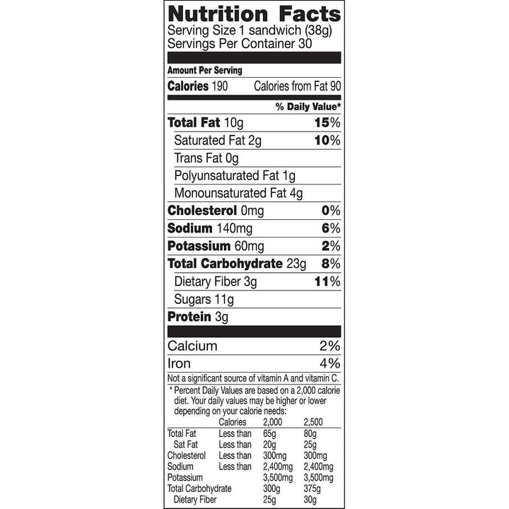 Nature Valley Biscuits with Almond Butter, 1.35 oz, 30-count Image 2