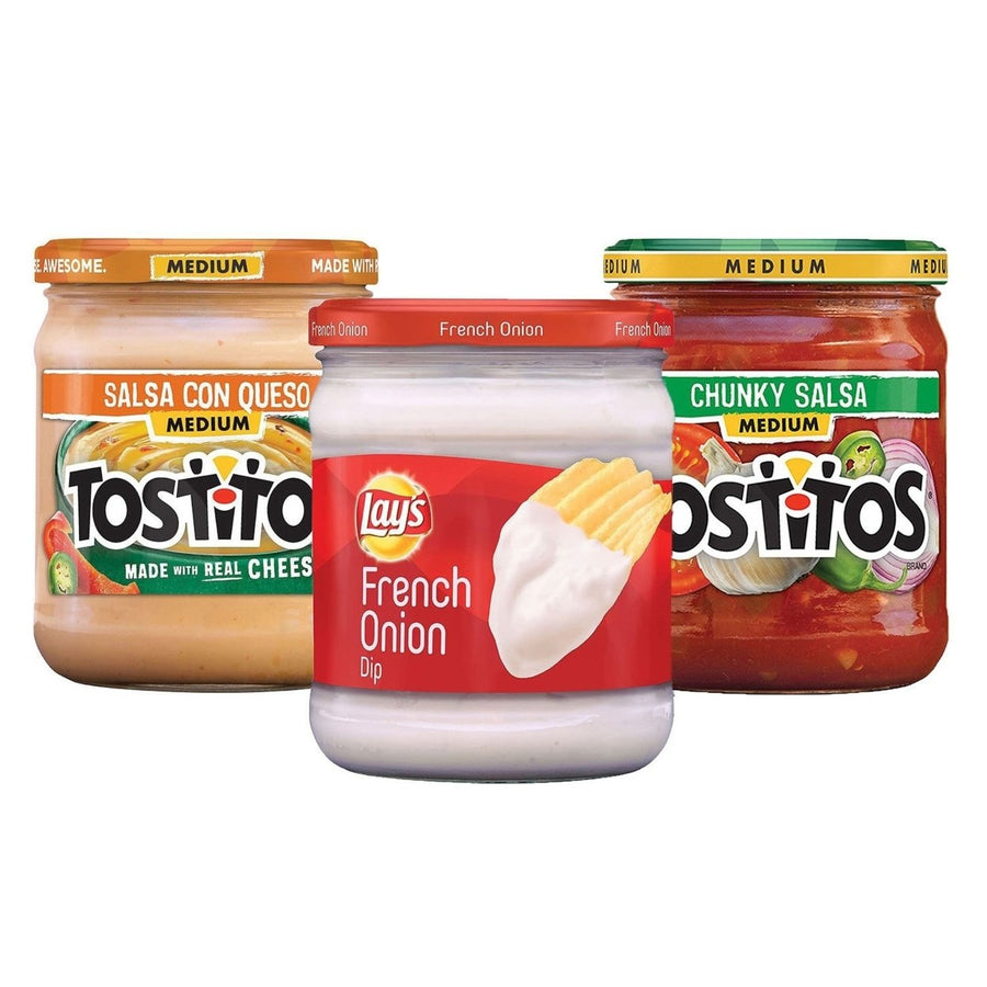 Tostitos Salsa and Lays Dip Variety Pack 15.5 Ounce (Pack of 3) Image 1