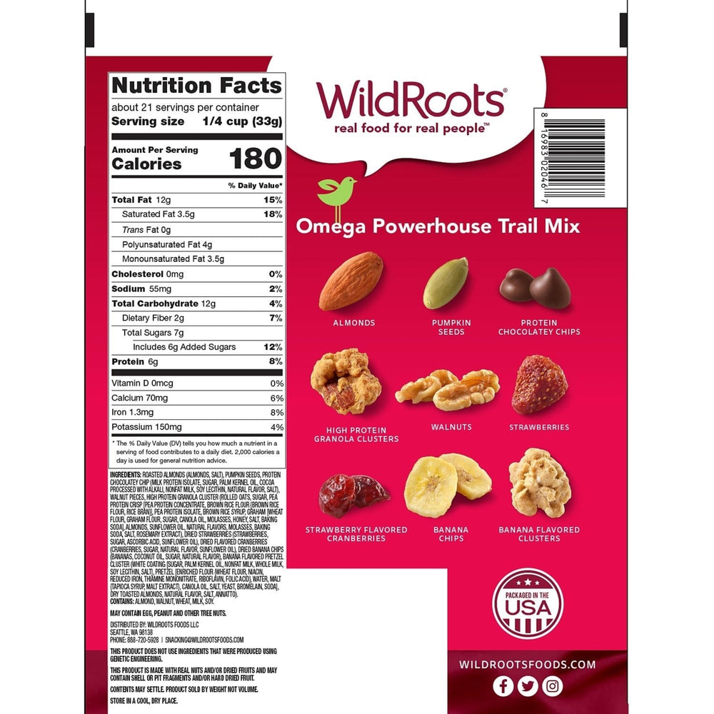 Wildroots Omega Powerhouse Trail Mix 24 Ounce Image 2