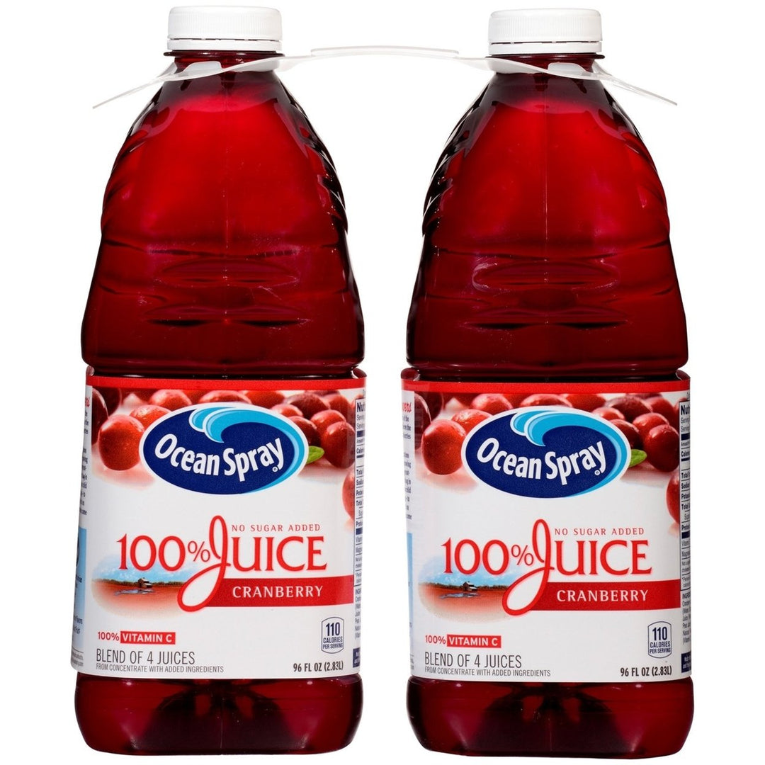 Ocean Spray 100% Cranberry Juice 96 Fluid Ounce (Pack of 2) Image 1