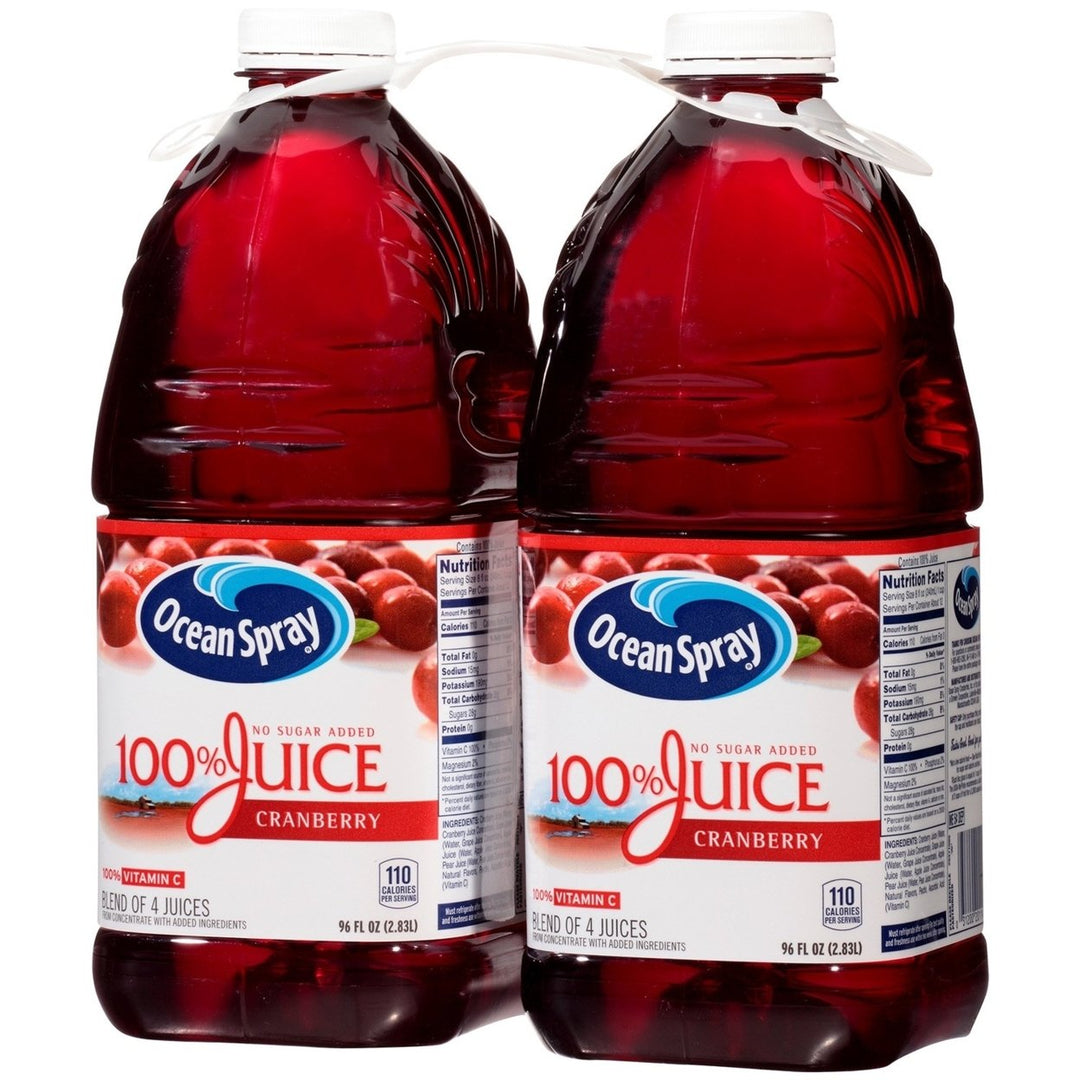 Ocean Spray 100% Cranberry Juice 96 Fluid Ounce (Pack of 2) Image 2