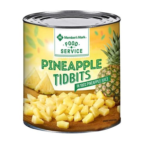 Members Mark Pineapple Tidbits (107 Ounce can) Image 1