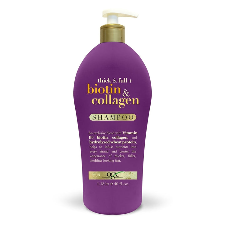 OGX Thick and Full + Biotin and Collagen Shampoo (40 Fluid Ounce) Image 1