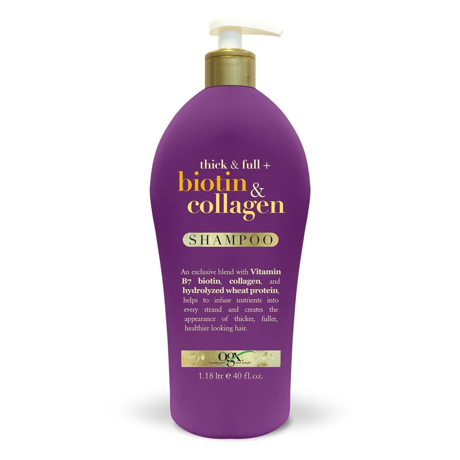 OGX Thick and Full + Biotin and Collagen Shampoo (40 Fluid Ounce) Image 1