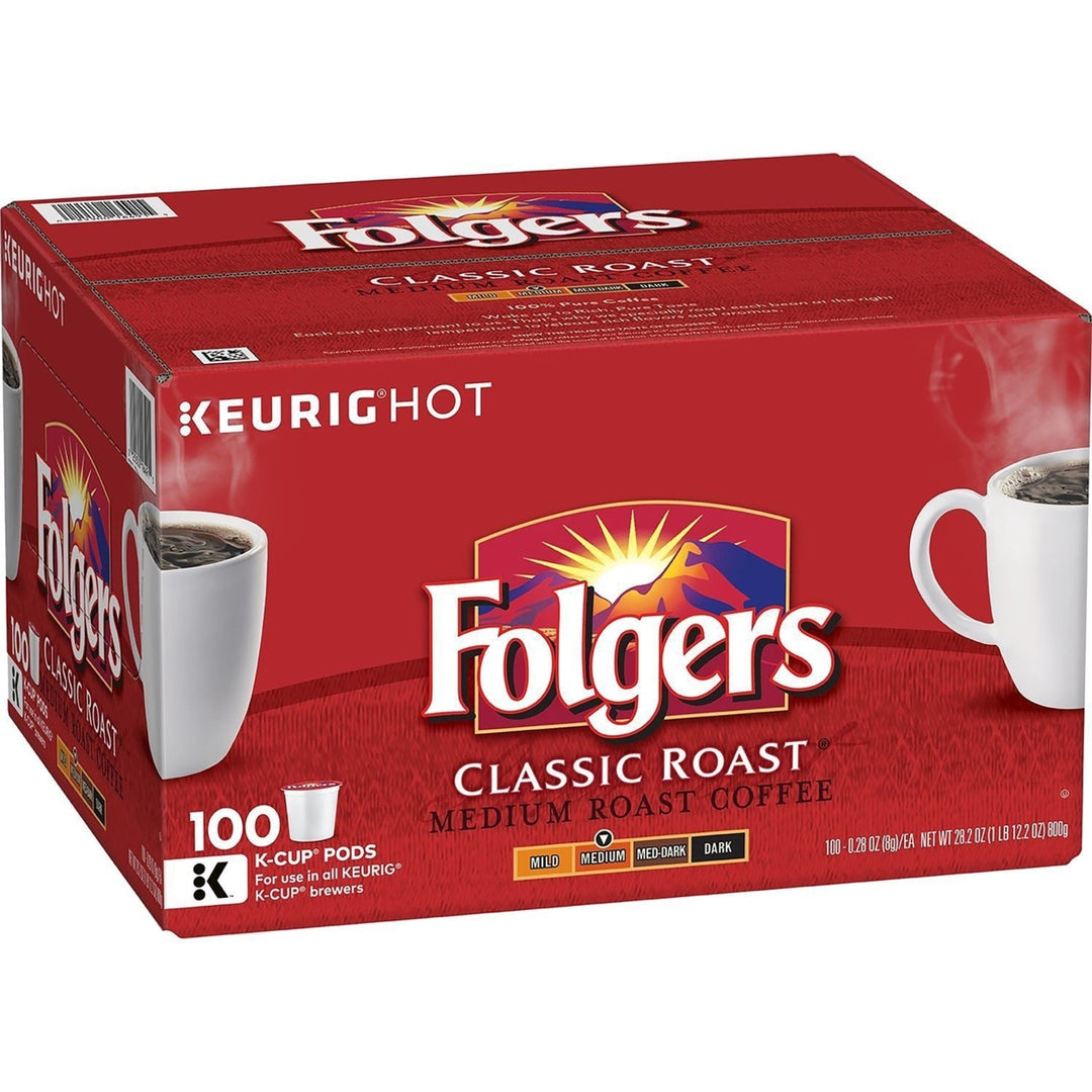 Folgers Classic Roast Coffee (100 K-Cups) Image 1