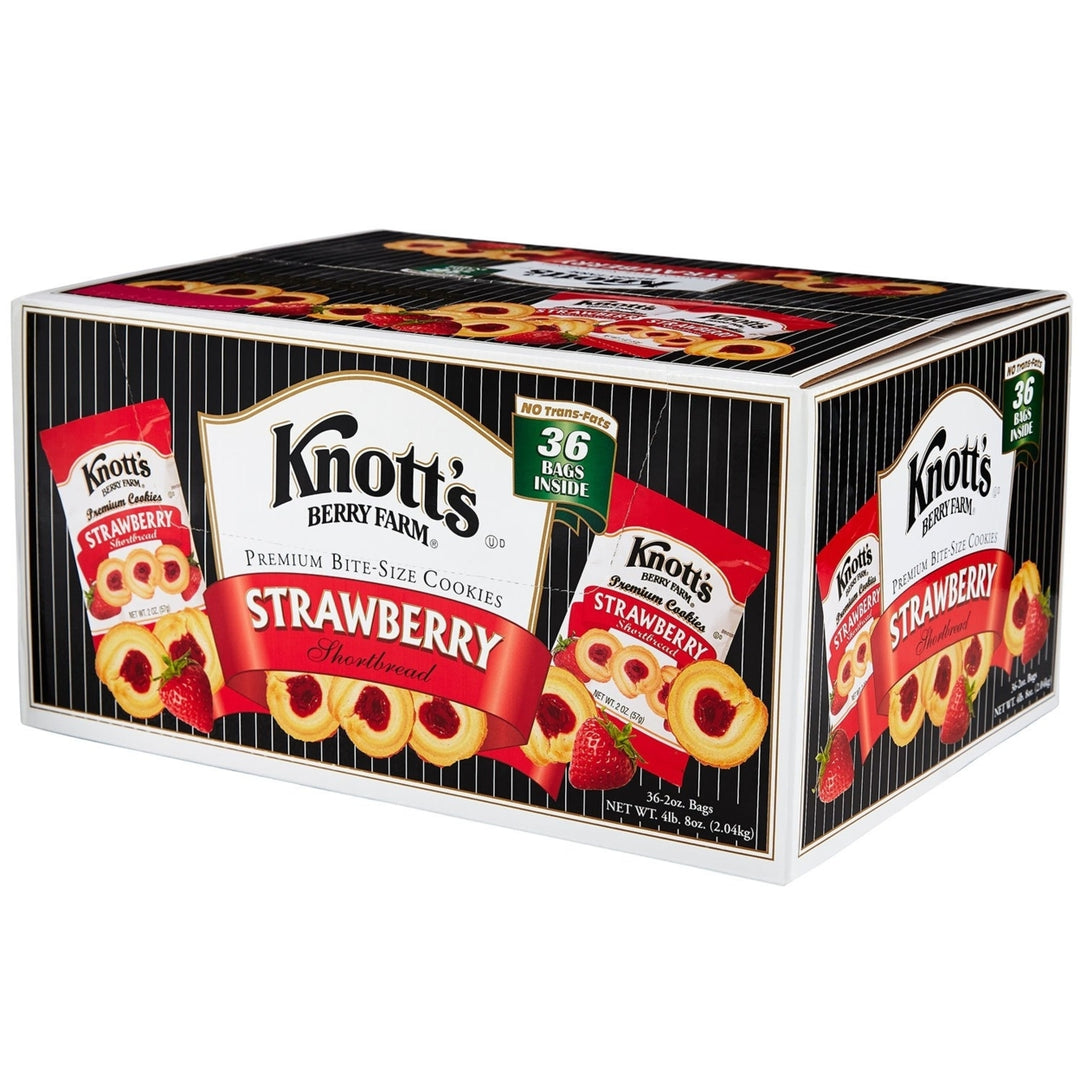 Knott's Berry Farm Strawberry Shortbread Cookies (2 Ounce, 36 Pack) Image 1