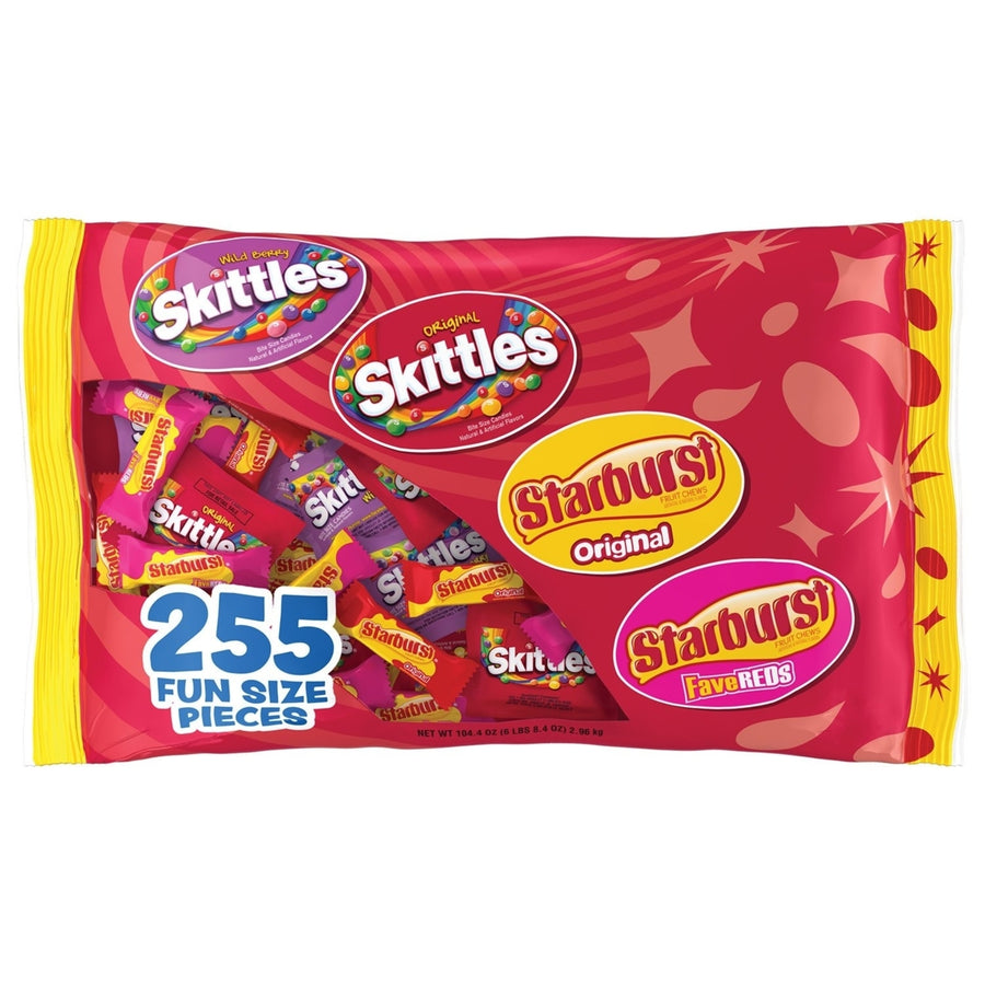 Skittles and Starburst Original Halloween Candy Bag (255 Count) Image 1