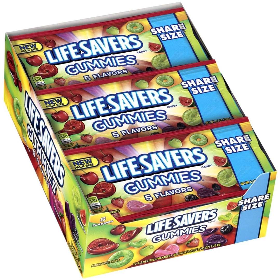 Lifesavers Gummies - 5 Flavors - 4.2 Ounce - 15 Pack Image 1