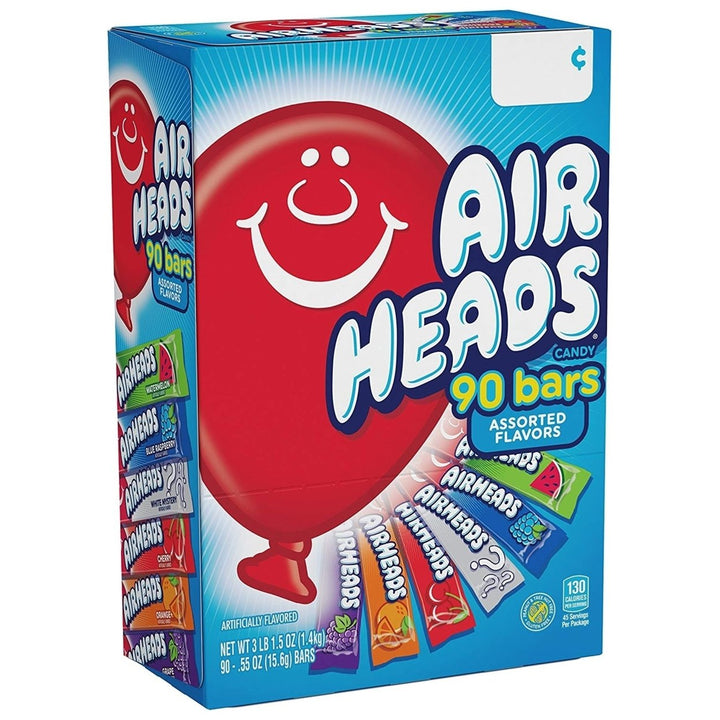 AirHeads Candy Bar Variety 0.55 Ounce (Pack of 90) Image 1