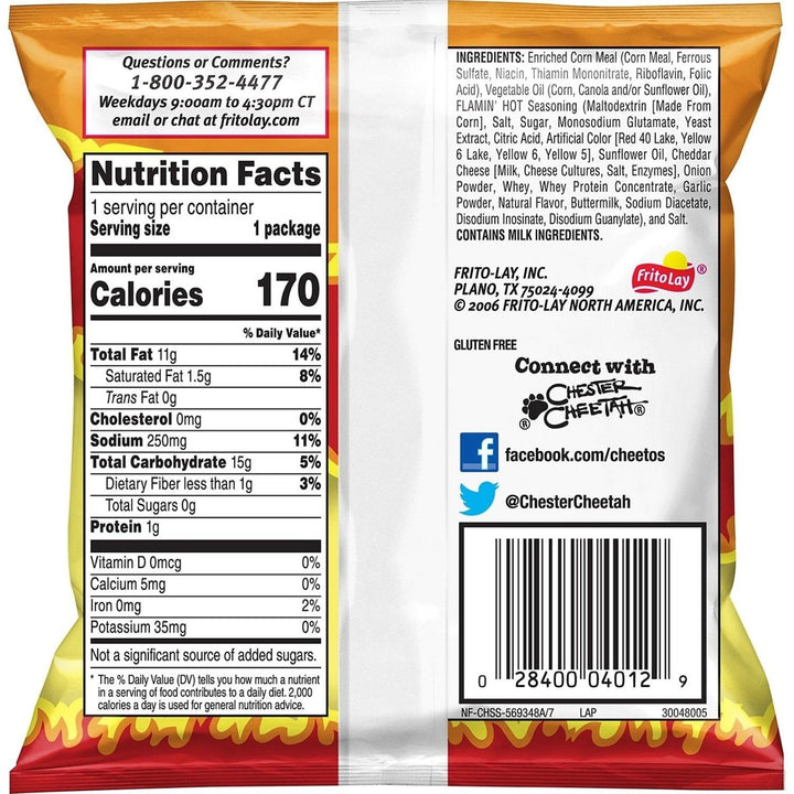 Cheetos Flamin Hot - 50/1 Ounce Image 3