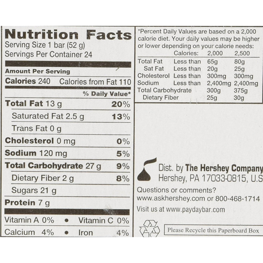 Payday Bars - 24/1.85 Ounce Bars Image 4