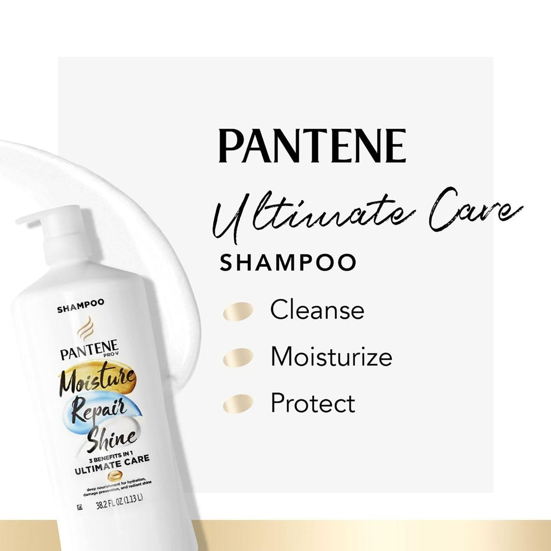 Pantene Pro-V Repair + Shine Shampoo for Damaged Hair/Split Ends (38.2 fl. oz .) Image 4