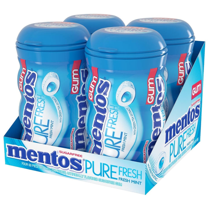 Mentos Pure Fresh Sugar-Free Chewing GumFresh Mint (50 pcs.4 Count) Image 2
