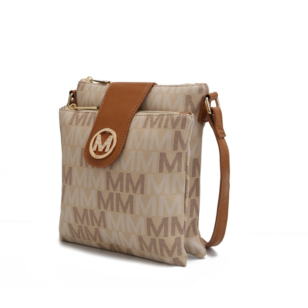 MKF Collection by Mia K. Nadien Milan M Signature Crossbody Handbag Image 2