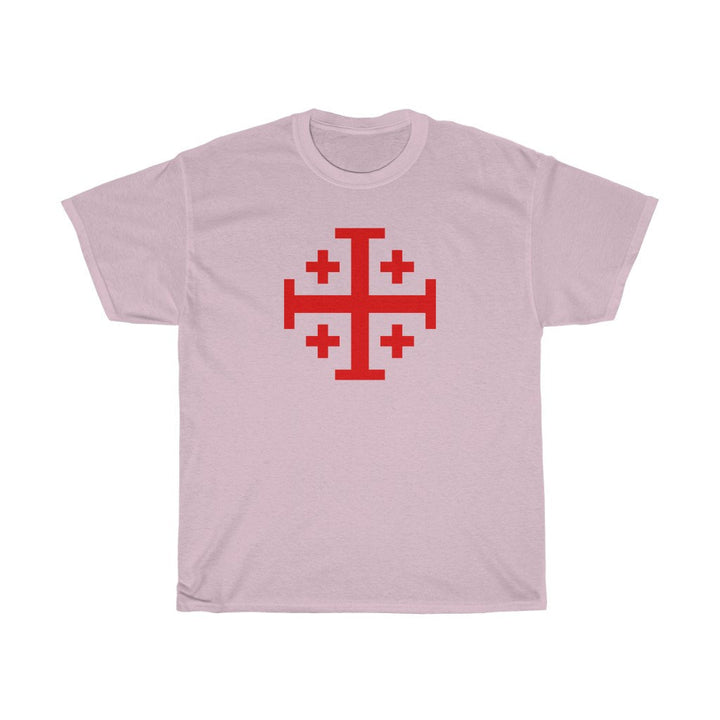 Knights Templar T-Shirt Jerusalem Cross T Shirt Crusaders Cross Tee Shirt Five Fold Cross T-Shirt Four Color Choices Image 8