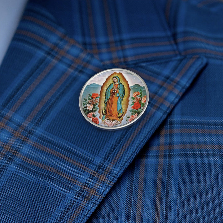 Virgin of Guadalupe Lapel Pin Virgin de Guadalupe Mexico Mexican Maria Mary Religious Religion Seminary Catholic Vatican Image 4