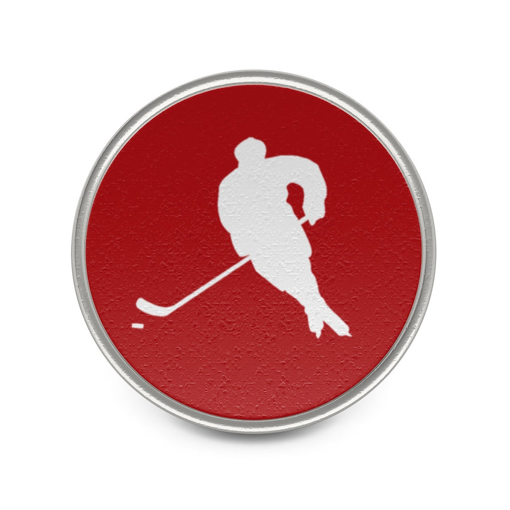 Enamel Pin Ice Hockey Player Lapel Pin Sports Champion Tie Tack Metal Pin Hockey Image 2