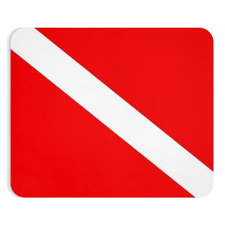 Diver Down Flag Mouse Pad Scuba Diver Snorkeling Diving Snorkeler Mousepad Aquanaut Swimmer Deep-sea Diver Image 1