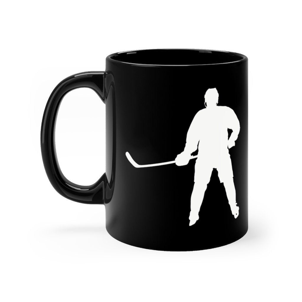 Hockey Coffee Mug 11oz Black and White Hockey Player Coffee Cup Hockey Coach For the Love of the Game Image 4