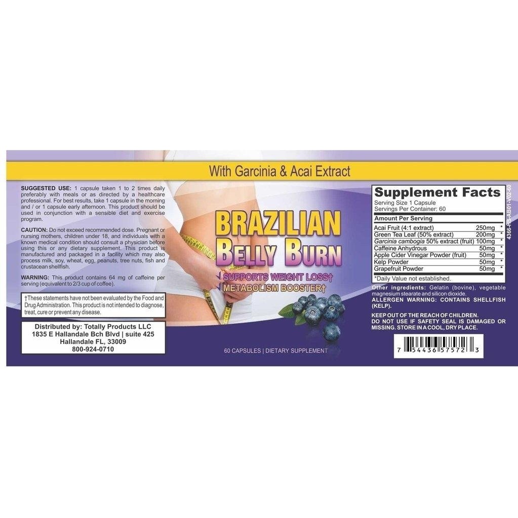 Brazilian Belly Burn Black Seed Oil Combo Pack Antioxidant Weight Loss Support Image 4