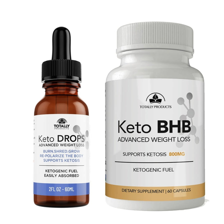 Advanced Keto Drops and BHB Keto Capsules Combo Pack Natural Weight Loss Support Image 1