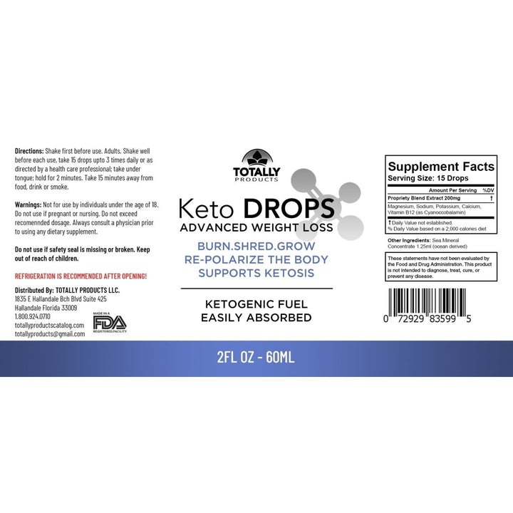 Advanced Keto Drops and BHB Keto Capsules Combo Pack Natural Weight Loss Support Image 7