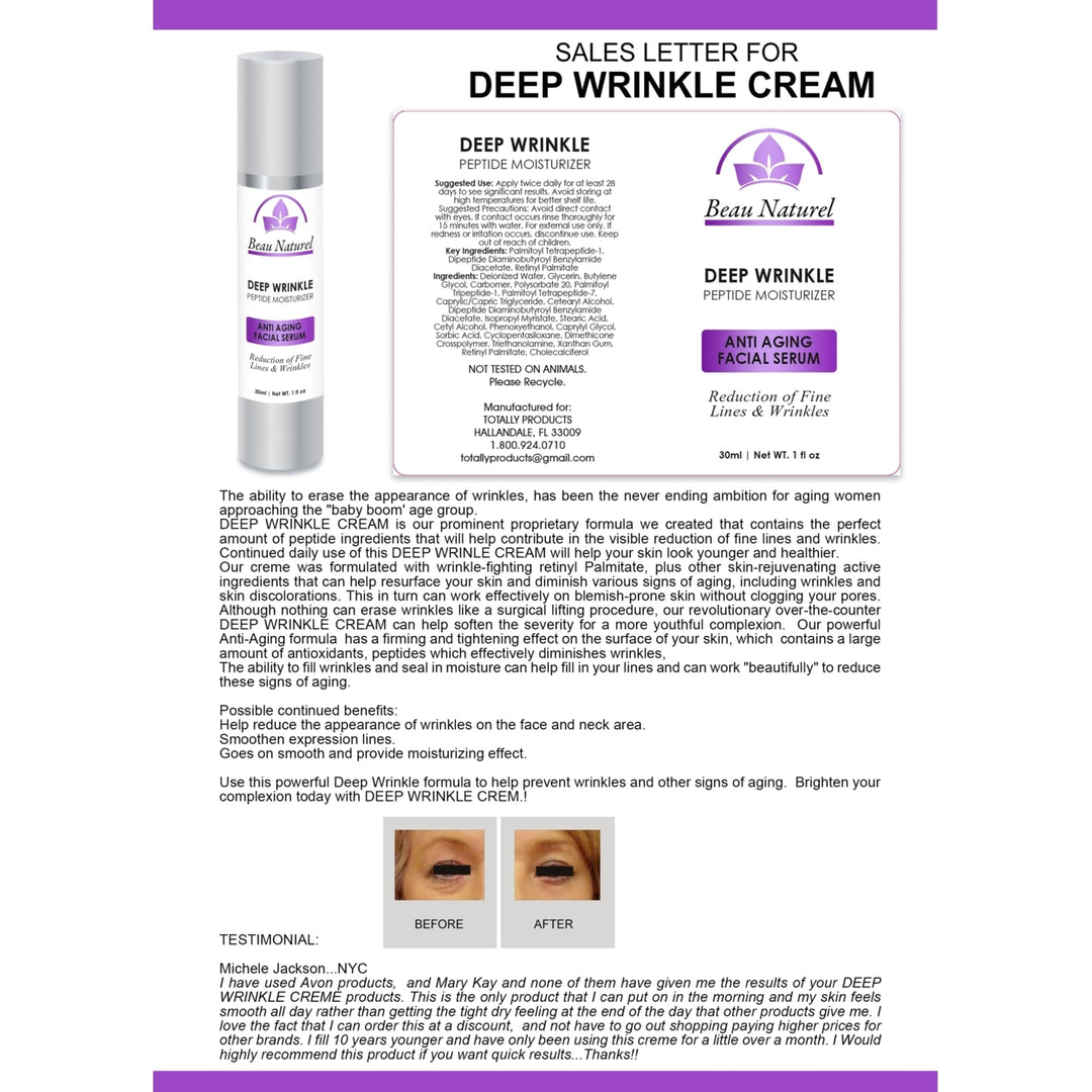 Deep Wrinkle Peptide Facial Serum Image 2