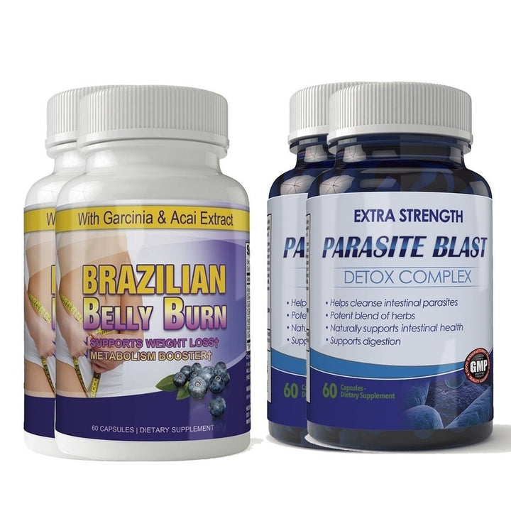 Brazilian Belly Burn and Parasite Blast Detox Combo Pack Antioxidant Cleanse Image 2