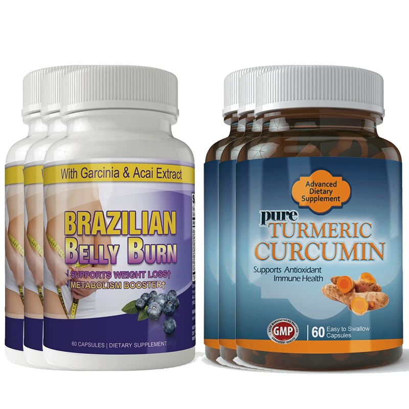 Brazilian Belly Burn and Turmeric Curcumin Combo Pack Image 1