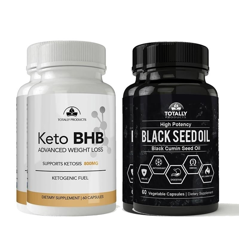 Keto BHB Capsules and Black Seed Oil Combo Pack for Energy and Health Support Image 3