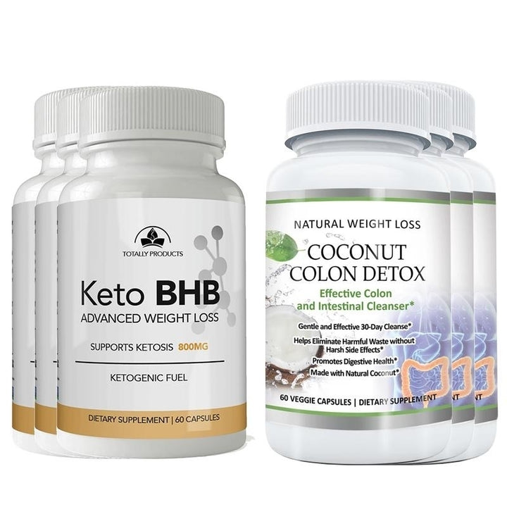 Keto BHB and Coconut Colon Cleanse Capsules Detox Weight Loss Support 60 Count Image 4