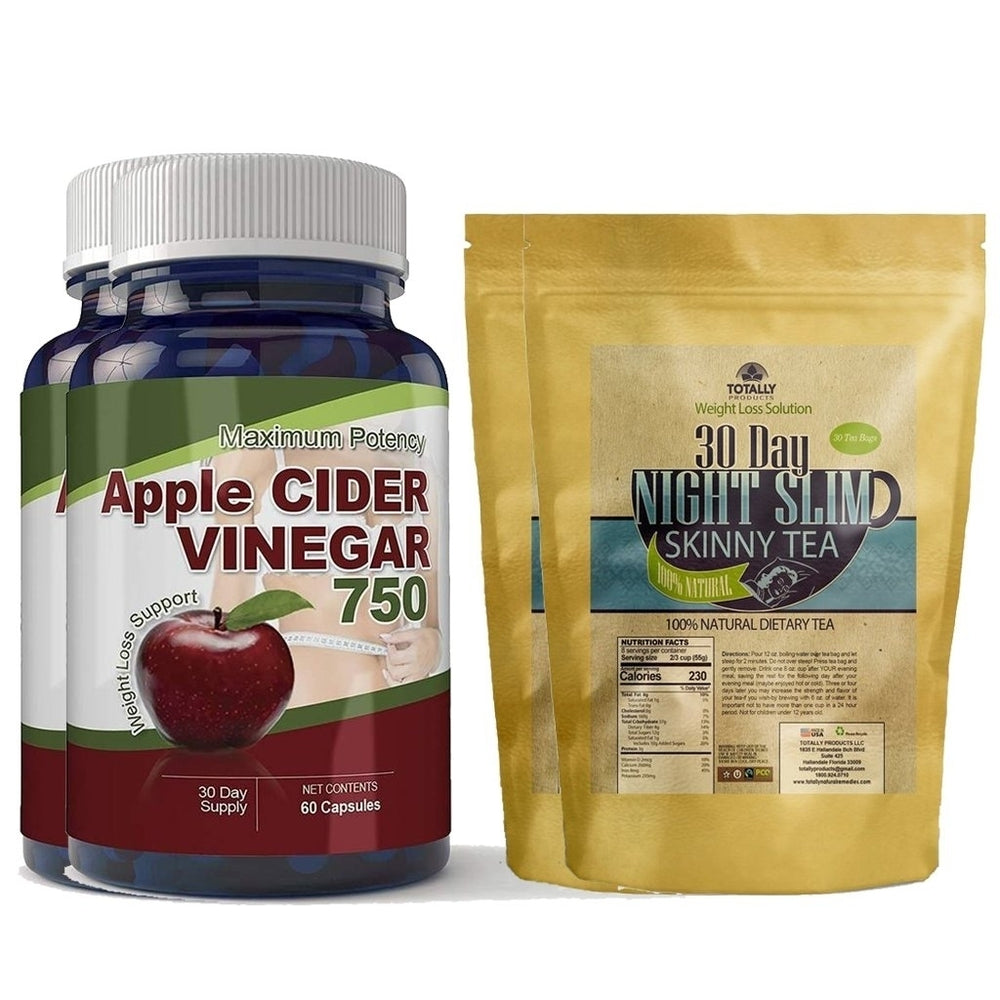 Night Slim Skinny Tea and Apple Cider Capsule Combo Pack Image 2