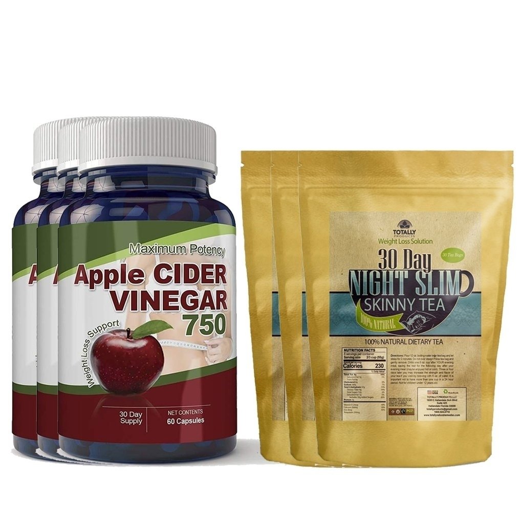 Night Slim Skinny Tea and Apple Cider Capsule Combo Pack Image 3