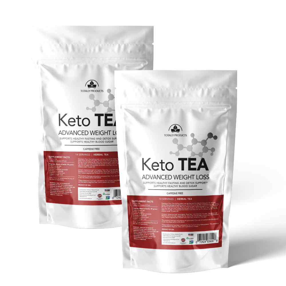 Keto Tea Powder Caffeine Free for Fasting Weight Management Unsweetened Detox Image 1