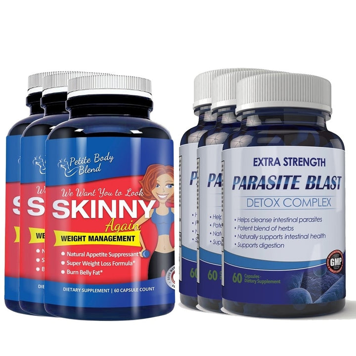 Skinny Again Parasite Blast Combo Pack Weight Loss Detox Supplement 9 Ingredients Image 3