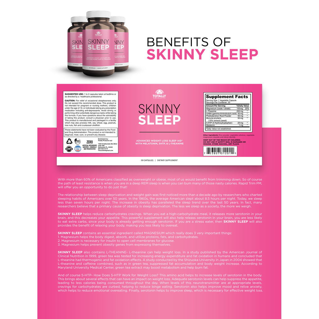 Skinny Sleep Brazilian Belly Burn Combo Pack Weight Loss Supplements 60 Capsules Image 4