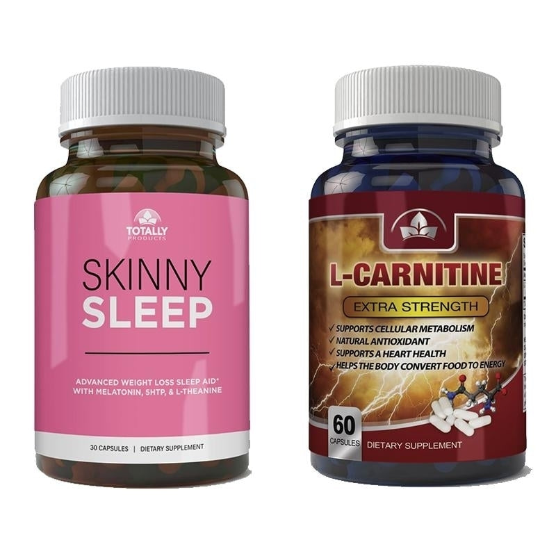 Skinny Sleep L-Carnitine Combo Pack Weight Loss Supplement Magnesium Energy Boost Image 1