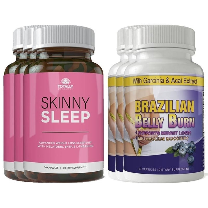 Skinny Sleep Brazilian Belly Burn Combo Pack Weight Loss Supplements 60 Capsules Image 7