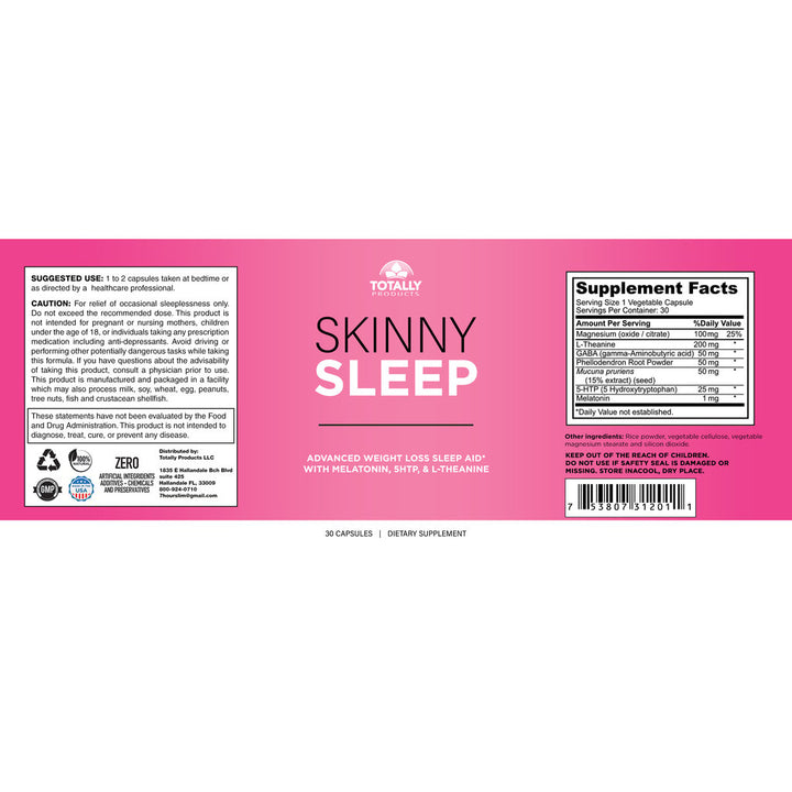 Skinny Sleep Garcinia HCA Complex Weight Loss Combo 90 Capsules Natural Aids Image 6