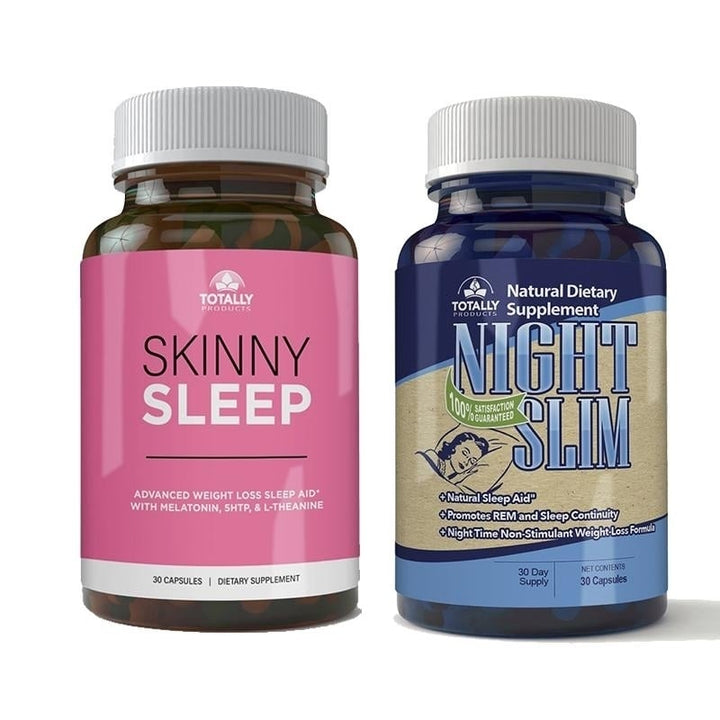 Skinny Sleep Night Slim Combo Pack Magnesium L-Theanine 5-HTP Weight Loss Aid Image 1