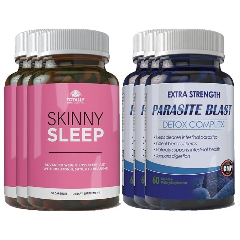 Skinny Sleep and Parasite Blast Combo Pack for Cravings Detox and Gut Health Image 3