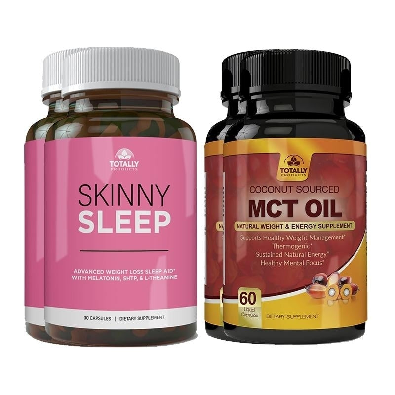 Skinny Sleep MCT Oil Combo Pack Magnesium Weight Loss Energy Support 16 oz Image 2