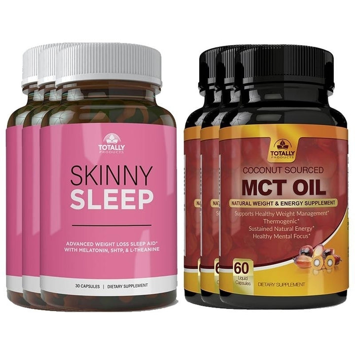 Skinny Sleep MCT Oil Combo Pack Magnesium Weight Loss Energy Support 16 oz Image 3