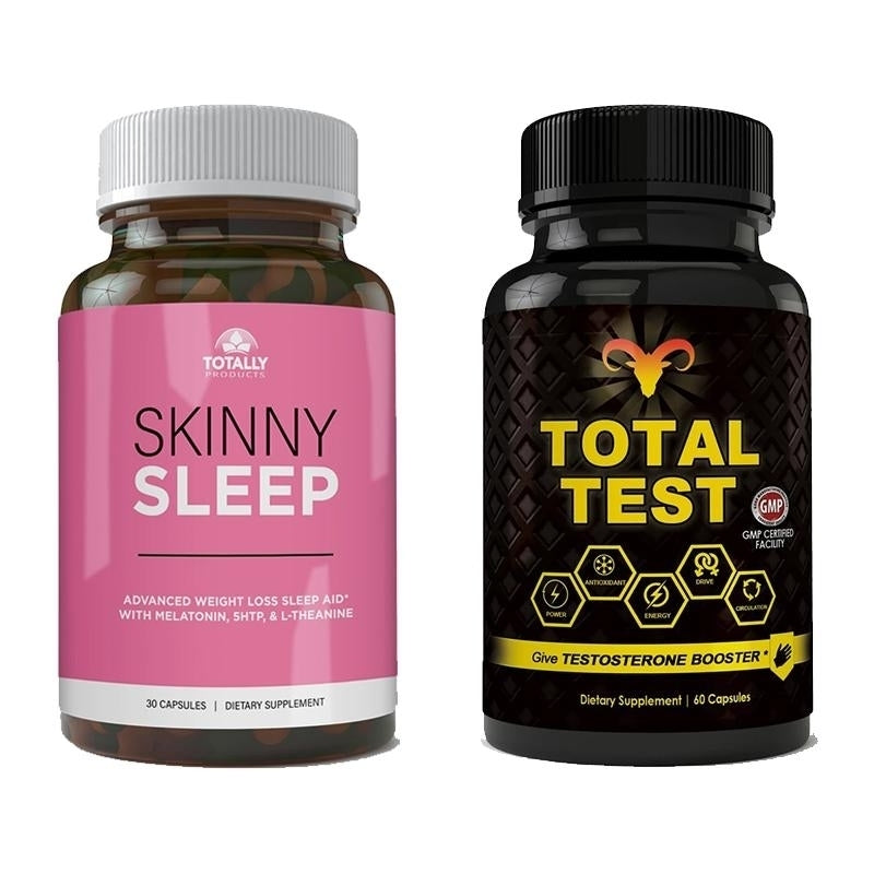 Skinny Sleep and Total Test Testosterone Booster Combo Max Results 30 Days Image 1