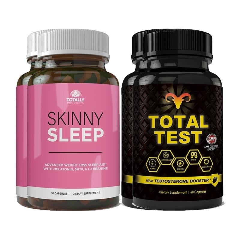 Skinny Sleep and Total Test Testosterone Booster Combo Max Results 30 Days Image 2