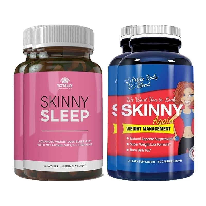 Skinny Sleep Skinny Again Weight Loss Combo Pack Appetite Suppressant Fat Burner Image 2