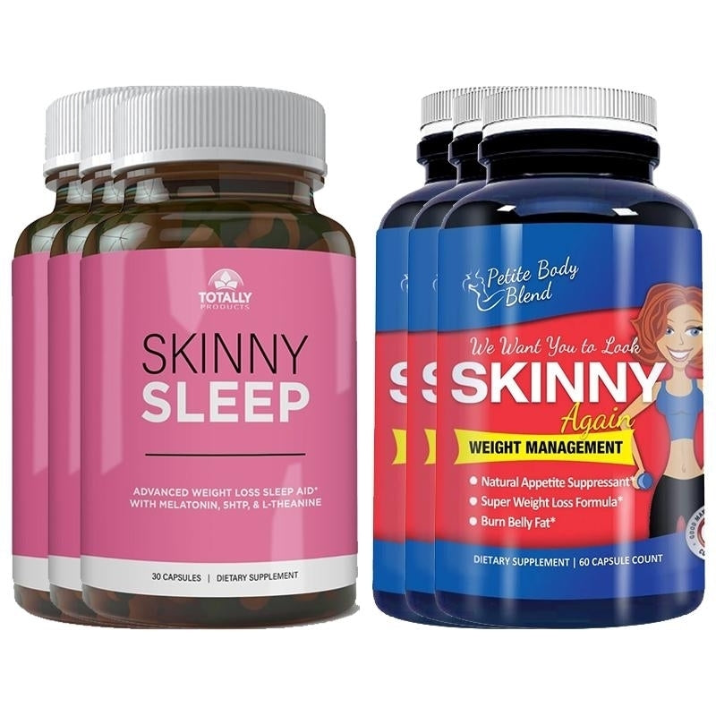 Skinny Sleep Skinny Again Weight Loss Combo Pack Appetite Suppressant Fat Burner Image 3